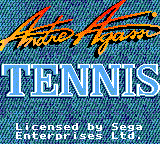 Andre Agassi Tennis (USA, Europe) Title Screen